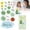 A, variant on Party Favor Cute Stickers DIY Stress Decorative 3D Embossed Stickers Handmade For Friends Family Gift Solid Black