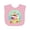AD-Pink, variant on Inktastic Ice Cream Sundae with Sprinkles, Strawberries, and Cherries Boys or Girls Baby Bib