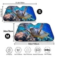thumbnail image 3 of Daiia Sea Turtle Swims Windshield Sun Shade for Car SUV Truck (Small ), Car Sun Shade Windshield, Car Shades for Front Windows, Sunshade for Car Windshield, 3 of 7
