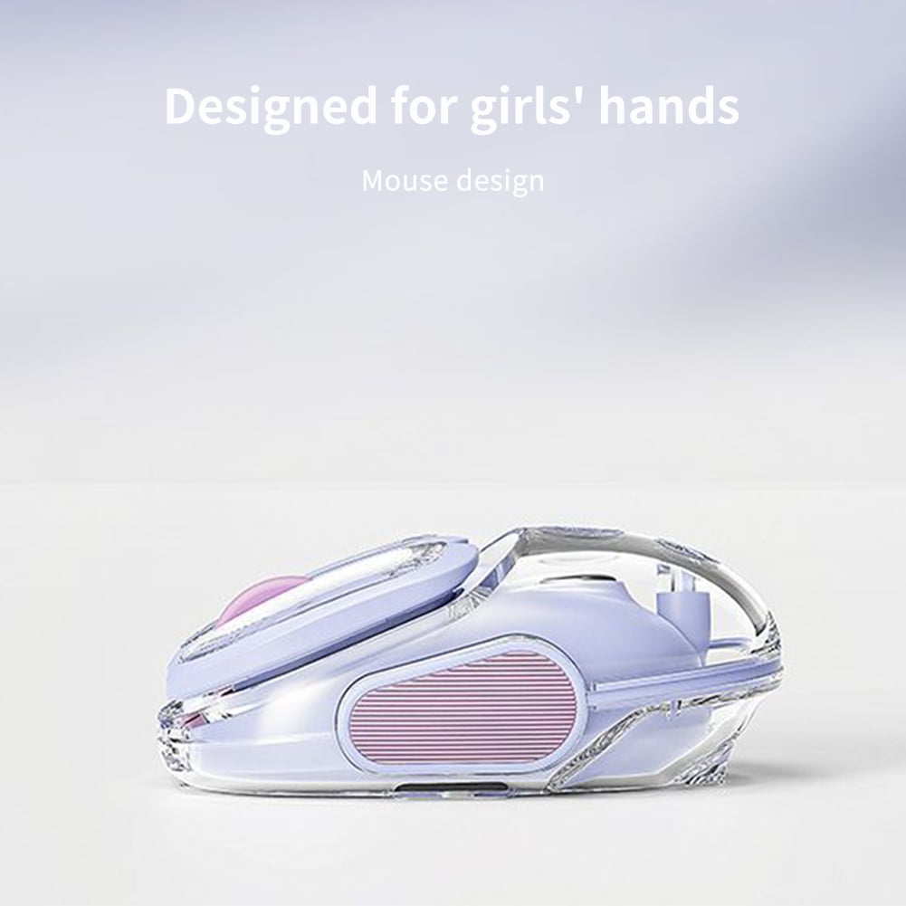 Wireless Bluetooth Mouse, Mute Mouse, High Color Value Rechargeable Gaming Games Compact Laptop Mouse for Girls Office Games