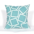 thumbnail image 1 of Liora Manne Visions I Squares Indoor Outdoor Decorative Pillow Aqua, 1 of 2