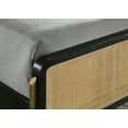 thumbnail image 6 of Arini Rattan Queen Panel Bed Black and Natural, 6 of 10