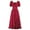 Red, variant on PuLe 【New】 Summer Short Sleeve Dress Scarlet Darkness Renaissance Dress Women Cottagecore Corset Dress Ruffle Maxi Dress