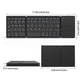 thumbnail image 2 of Tri-Fold Bluetooth Keyboard, Bluetooth Portable Mini Wireless Keyboard with Touchpad Mouse - Black, 2 of 5