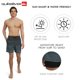 thumbnail image 3 of Pantalones de baño para hombre Quiksilver talla extra grande a rayas negras, 3 of 7