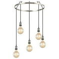 thumbnail image 2 of Woodbridge Lighting Fulton G125 5-Light Metal Chandelier in Antique Nickel, 2 of 4