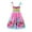Pink-3, variant on PINQI Girls Boho Dresses Toddler Kids Girls Cute Floral Flowers Sleeveless Beach Straps Dress Fashion Princess Beach Sun-dress(Green-1,3 Years)