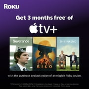 Roku Streaming Stick 4K - HDR & Dolby Vision Roku Streaming Device للتلفزيون مع Voice Remote و Long-Range Wi-Fi - Free & Live TV