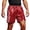 A-Red2764, variant on XIAONU Sequin Grid Shorts for Men Elastic Waist Side Pockets Casual Shorts