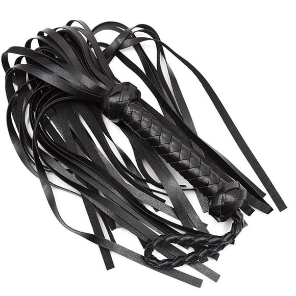 Horse Riding Whip Accessories Outdoor Sport Artificial Leather Pony Lash Tool Handle Spanking Horses Ride Crop Training Fitting black