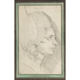 thumbnail image 2 of Henry Fuseli 11x14 Gold Ornate Wood Frame and Double Matted Museum Art Print Titled - Portrait of a Young Lady Drawn in Left Profile (ca. 1778-79), 2 of 4