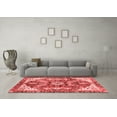 thumbnail image 3 of Ahgly Company Machine Washable Indoor Rectangle Abstract Red Modern Area Rugs, 8' x 12', 3 of 4