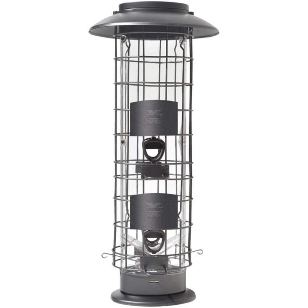 SquirrelX4 Squirrel Proof Bird Feeder, 4 Feeding Stations, 1.5Lbs