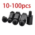 thumbnail image 2 of Black Nylon PCB Standoff Spacers Male To Female Motherboard Hexagon Thread Pillar Bolt Plastic Screw Standoffs Nut M2 M2.5 M3 M4, 2 of 5