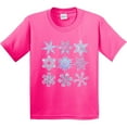 thumbnail image 3 of Inktastic Winter Snowflakes Youth T-Shirt, 3 of 5