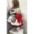 thumbnail image 4 of Robe de Noël Fillette Tout-Petit Enfant Père Noël Manches Bouffantes Nœuds Rouges Fête Princesse Robes pour Filles, 4 of 5