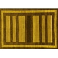 thumbnail image 1 of Ahgly Company Machine Washable Indoor Rectangle Abstract Yellow Modern Area Rugs, 8' x 12', 1 of 4