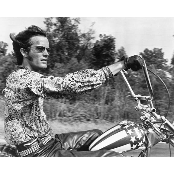 Easy Rider Print Peter Fonda On Bike Rare 24x36 Classic Hollywood Poster