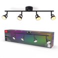 thumbnail image 1 of Globe Electric Smart 4-Light Matte Black Multicolor RGB LED Integrated Voice Activated Track Light, Modern Style, 1 of 8
