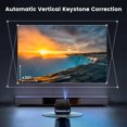 thumbnail image 5 of Miniproyector con soporte ajustable de 145°, compatible con WiFi y Bluetooth, 1080P, 18000L, enfoque eléctrico, corrección trapezoidal automática, 5 of 5