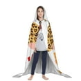 thumbnail image 3 of Honeii Christmas Gnomes In Leopard Print Poncho Cape, Cloak Coat, Snuggly Hooded Wearable Blanket, Hooded Cape For Teenagers,Halloween Costumes-Large, 3 of 7