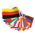 thumbnail image 1 of Banderines De Banderas Internacionales, Proceso De Serigrafía, Impermeable, 95 Pies, 100 Países, Bandera De Cadena, Decoración De Poliéster Para Clubes Deportivos, 1 of 7