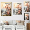 thumbnail image 4 of Designart "Peaceful Peachy Tranquility" Moon Wall Art Living Room, 4 of 7