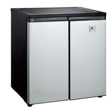 ARCTIC CHEF 5.5 Cu. ft. Side by Side 2 Door Refrigerator/Freezer, Stainless Steel