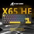 thumbnail image 2 of Teclado mecánico para juegos ATTACK SHARK X65 HE con cable 65%, 2 of 9