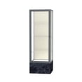 thumbnail image 3 of Waddell 576WB-BZ-BM Monarch 24 x 72 x 24 in. Black Marble Base Unlighted Floor Display Case, White Back - Dark Bronze, 3 of 7