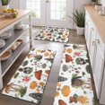 thumbnail image 2 of Brown Mushroom Bug White Pattern Kitchen Rugs Sets Of 3,Kitchen Runner Rugs Non Skid Washable,Decorative Kitchen Floor Mats for Kitchen,Sink,Laundry,17"x30"+ 17"x47" + 17"x59", 2 of 6