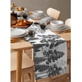 thumbnail image 6 of Ldtrchee Grey Forests Tree Table Runner 60 Inches, Pine Maple Trees Nature Pure Color Bed Runner Dresser Scarves Tabletop for Indoor Outdoor Parties/Ceremony/Banquet, 13" x 60", 6 of 8
