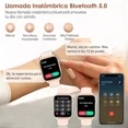 thumbnail image 3 of Smartwatch Reloj Inteligente Mujer Bluetooth Llamada Deportiva Acero inoxidable Mesh Band Luz Arco Iris, 3 of 8