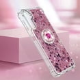thumbnail image 6 of Phone Case for Samsung Galaxy A14 5G,Shockproof Clear Quicksand Glitter Flowing Liquid with Bling Diamond Ring Stand,Cute Women Girls Case for Galaxy A14 4G/5G 6.6'' LS-Rose Gold, 6 of 14