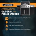 thumbnail image 3 of Lifetime 4 Burner Gas Grill and Wood Pellet Smoker Combo, 3 of 9