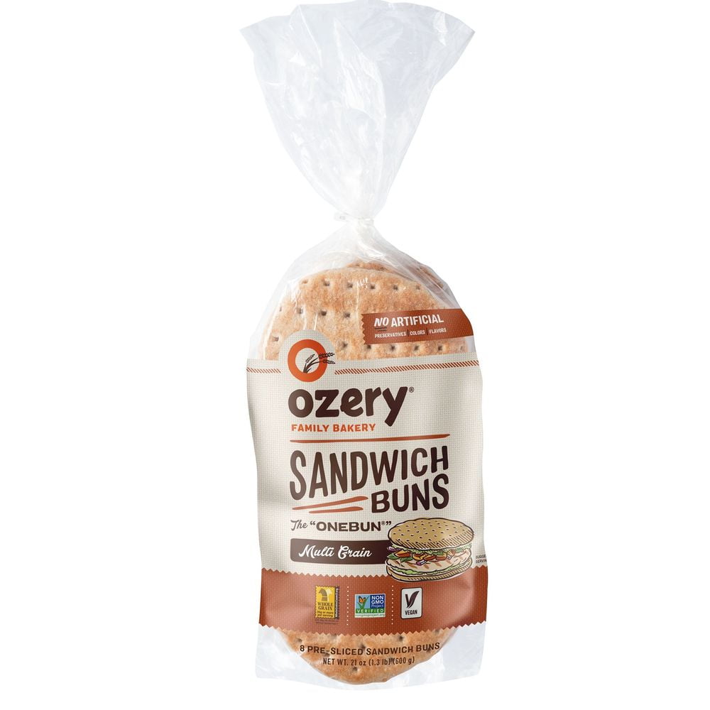 Ozery Bakery Original Multi Grain Thin Sandwich Bun, 21 Ounce 6 per