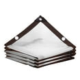 thumbnail image 1 of Fmayfamy Transparent Plastic Greenhouse Film Plant Protect Tarp Garden Supplies Edge Punching Shade Cloth Flower Tarpaulin, 1 of 17