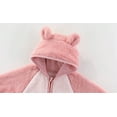 thumbnail image 6 of Zhuashum Onesies 3-6 Months Long Sleeve Unisex Baby Animal Winter Autumn Flannel Hooded Romper Jumpsuit Cute Outfits Pink, 6 of 7