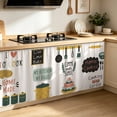 thumbnail image 5 of Kitchen Tool Pattern Dustproof Curtain, Adhesive Mounted Fabric Drape, Stick On Cover for Cabinet Interior and Cooking Area Decoration, 5 of 5