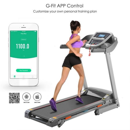 Big Clearance! ANCHEER S5300 Touch Screen Electric Treadmill Exercise Equipment Machine Running Training Fitness Gym Home
