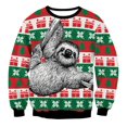 thumbnail image 1 of Sudadera de Navidad FEA para hombre, jersey de gran tamaño, chándal para pareja, sudadera con gráfico de animales, ropa de calle Vintage, ropa masculina, 1 of 4