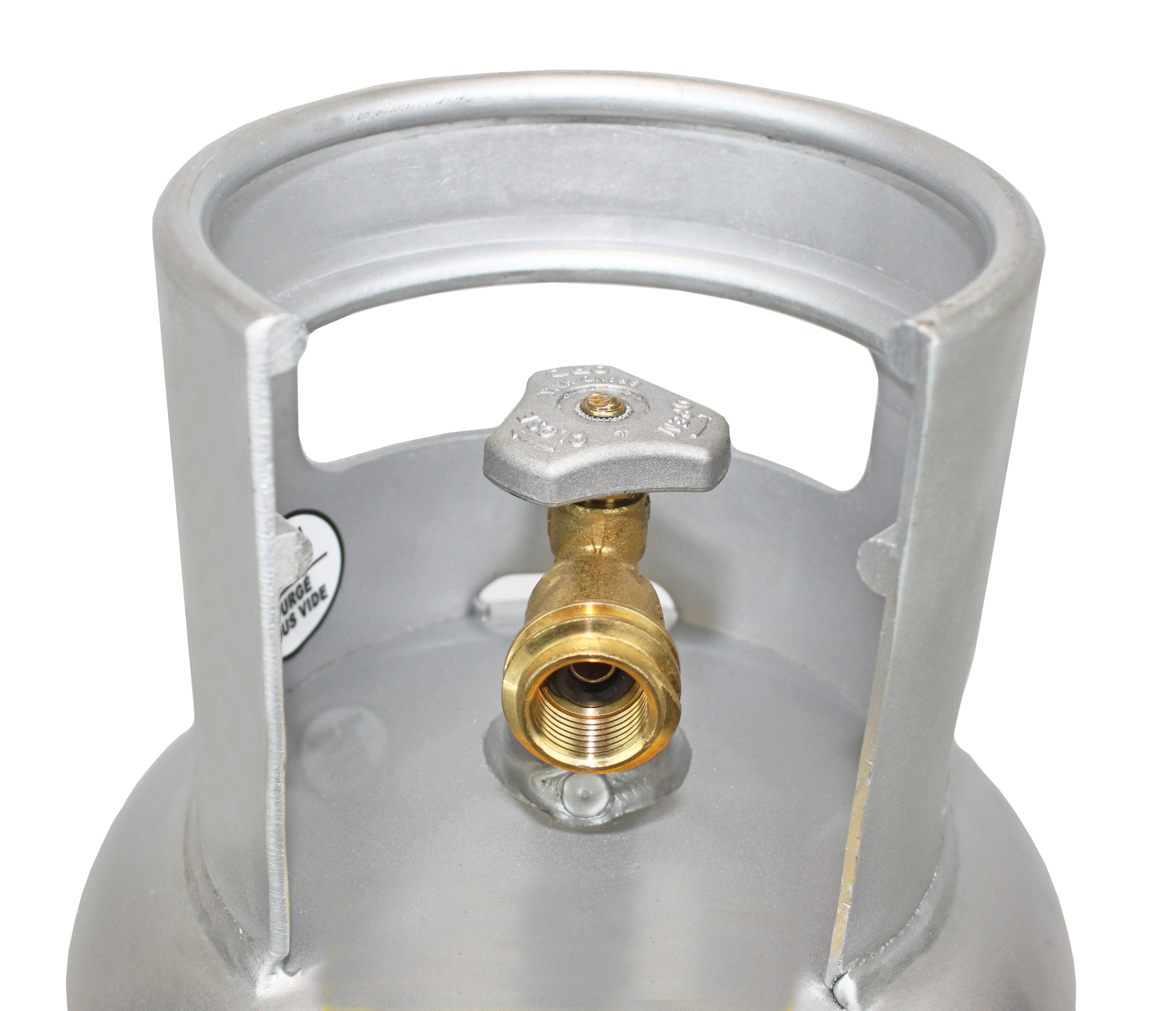 Flame King 10lb Aluminum Propane Tank with Opd Valve, Corrosion-Resistant for Outdoor Grilling and RV Use