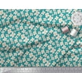 thumbnail image 3 of Soimoi Green Cotton Voile Fabric Flower Floral Fabric Prints By Yard 42 Inch Wide, 3 of 3