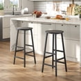 thumbnail image 2 of Gelloan Bar Stools, Barstools Set of 2,Counter Height Barstools,27.7" Bar Stools for Kitchen Island, Industrial Bar Chairs, for Dining Room, Kitchen, Bar,Black, 2 of 6