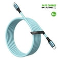 thumbnail image 2 of Esoulk 6ft USB-C to USB-C 100W 5A 20V Fast Charging/Data Sync Nylon Braided Cable for Boost Summit Flip - Sky Blue, 2 of 9