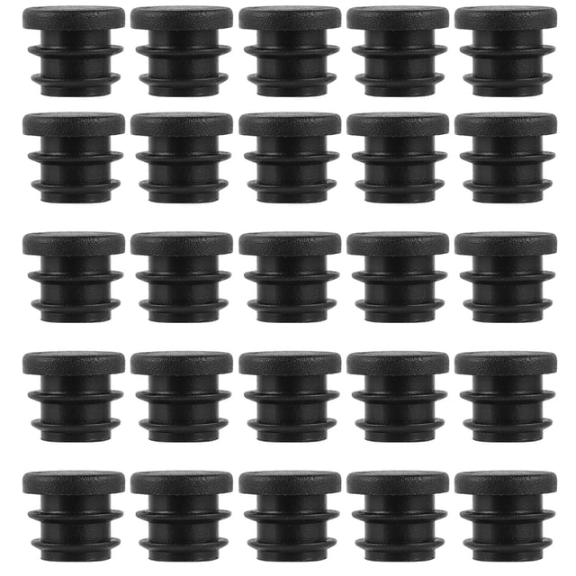 200pcs Round Plastic Cover Furniture Leg Plug Blanking End Caps Tube Bung