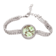 thumbnail image 1 of Verde marrón flor planta pintura Pulsera de tobillera de cadena de tenis, joyería de diamantes, 1 of 3