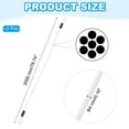 thumbnail image 2 of 5/32" Dia Vinyl Coated Stainless Steel Cable with Loops, 2 Pcs 7 ft (79") Lock for Outdoor Stage Lighting, White, 2 of 7