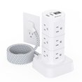 thumbnail image 1 of Power Strip Mifaso Tower 12 salidas 4 puertos USB 1875W/15A 1080J, 1 of 7