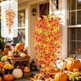 thumbnail image 6 of Roiihwy Artificial Hanging Fall Flowers Decorations, Thanksgiving Realistic Fake Flowers for Outdoors Faux Hanging Plants Silk Flower for Outside Home Indoor Planter Porch Patio, 6 of 6